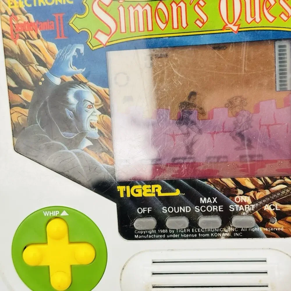 Tiger Electronics Castlevania II Simons Quest Handheld Game 1988- Tested, Works!